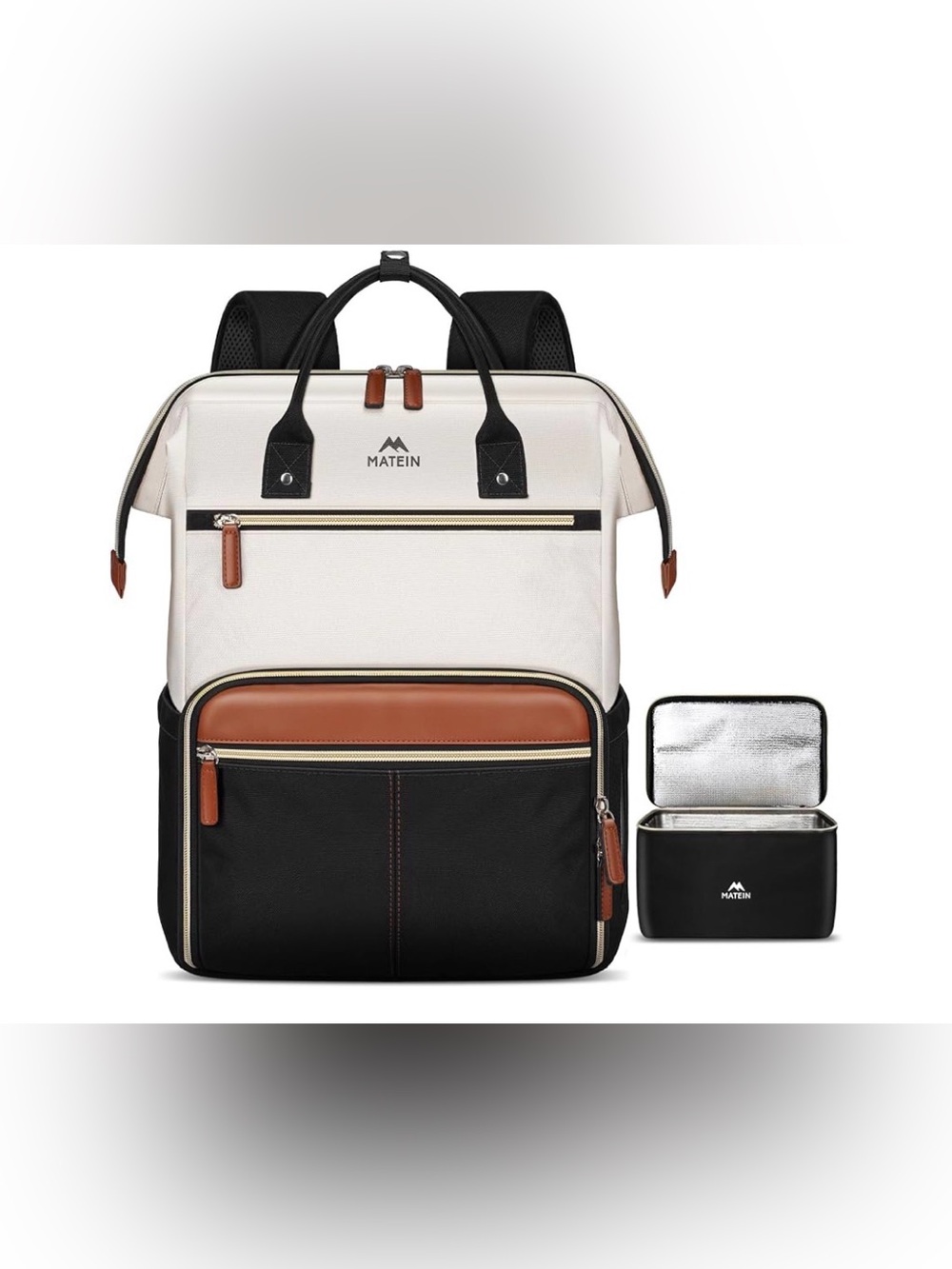 MATEIN 17” Laptop Backpack with Insulated Lunch Compartment NWT